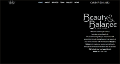 Desktop Screenshot of beautyandbalancesalon.com