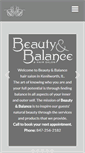 Mobile Screenshot of beautyandbalancesalon.com